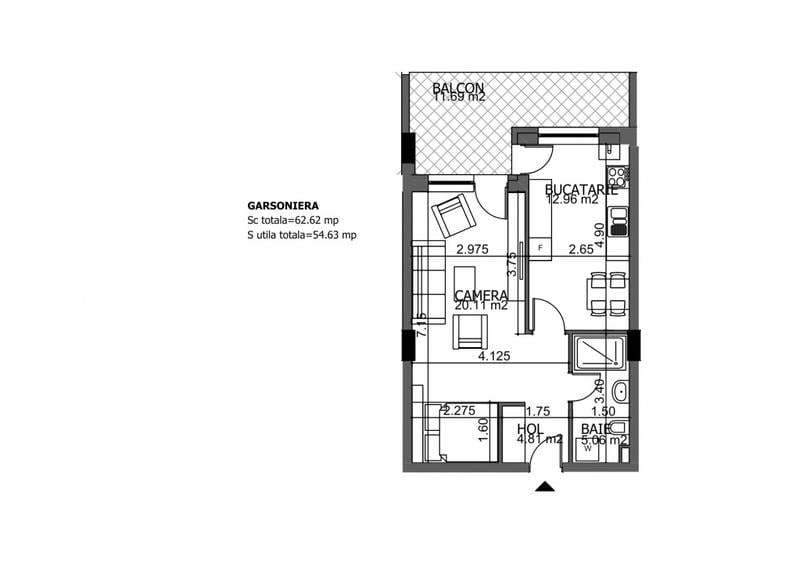 Proiect premium - zona Campus, predare la cheie, aprtament de vanzare.