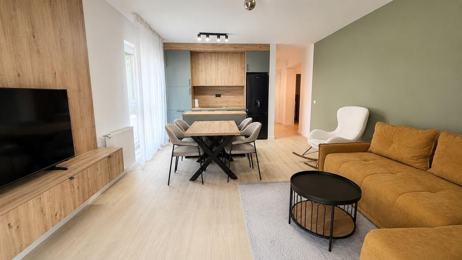 Apartament la cheie cu 3 camere,66 mp,2 bai, etaj 1,zona Jysk Floresti
