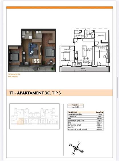 Aparatorii Patriei - Apartament 2 camere