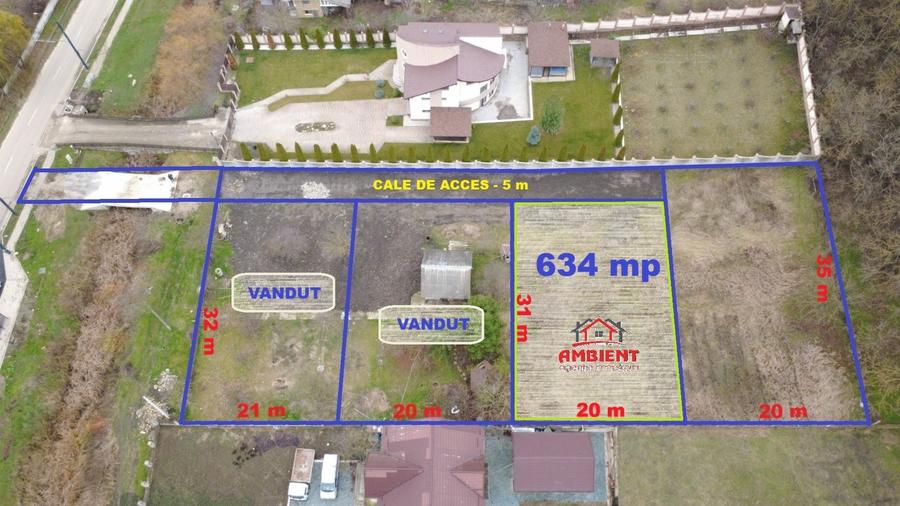 LOT teren INTRAVILAN, 634 mp, VASLUI, strada CASTANILOR;