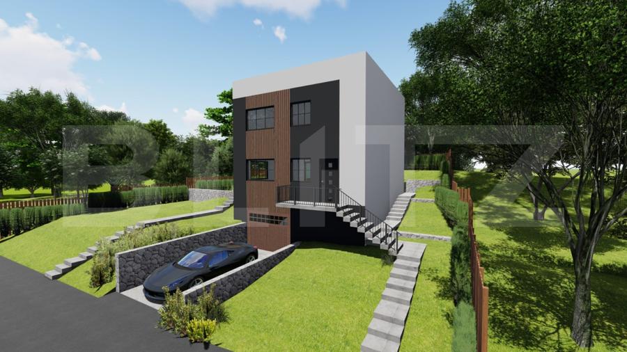 Teren 450mp cu AUTORIZATIE D+P+M -201 mp construiti, zona Sararie