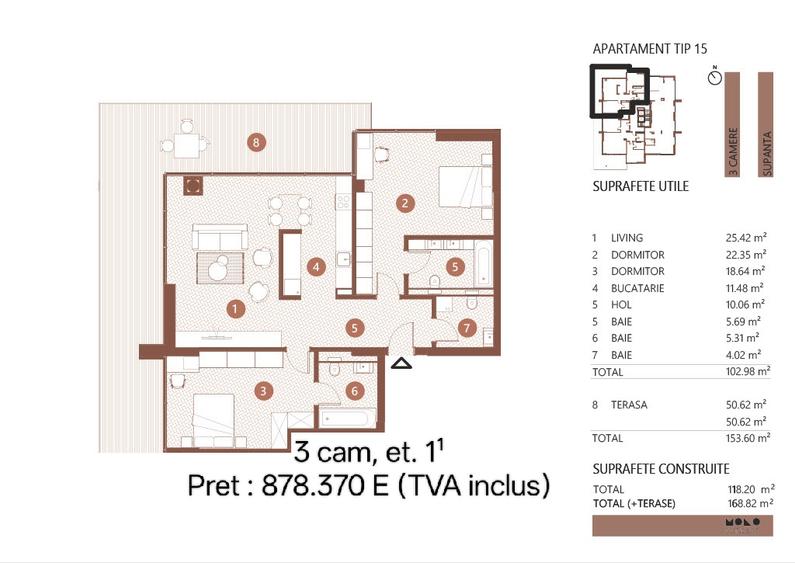 3 camere | 140 mp | Terasa | Vedere lac | Floreasca | Premium | Finalizare 2026