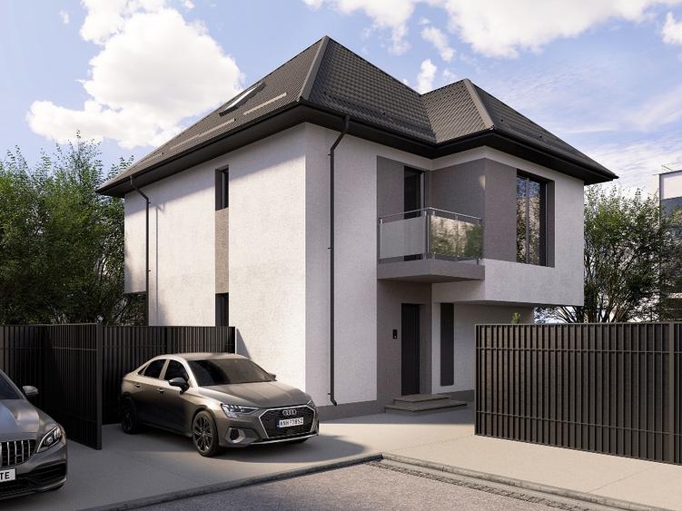 Casa individuala 5 camere in Complex privat/3 bai / Mansarda/300 mp curte