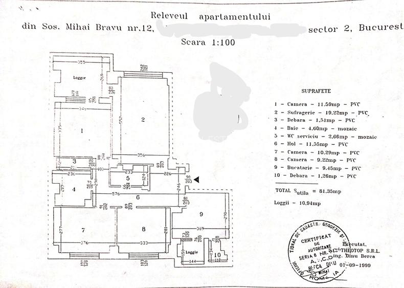 4 camere, 92 mp, 4/10, renovat la cheie, bloc 1980 anvelopat, Obor, metrou - 1
