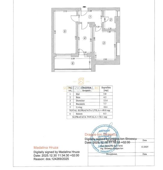 Apartament 2 camere nou | 58 mp total | Balcon 8 mp | Poștalionului - 1