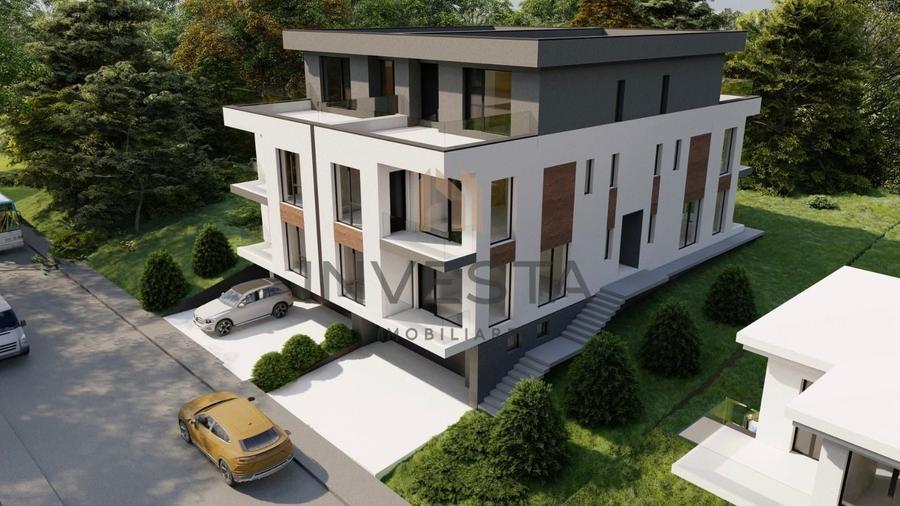 Apartament in vila cu 138 mp utili, Terasa 25 mp + 2 balcoane si garaj