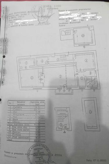 Piata Victoriei,3 camere ,etaj1/P+1,ideal birouri,cabinet medical