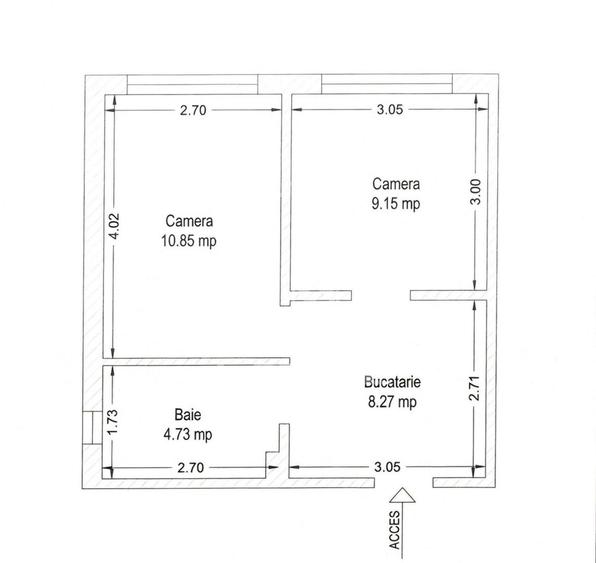 Apartament o camera, de vanzare, zona Circumvalatiunii
