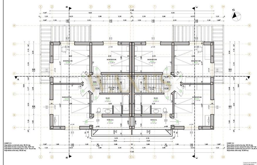 Duplex de vânzare în Dezmir - SU 120MP I ST 350/550MP I 4 Camere - 2