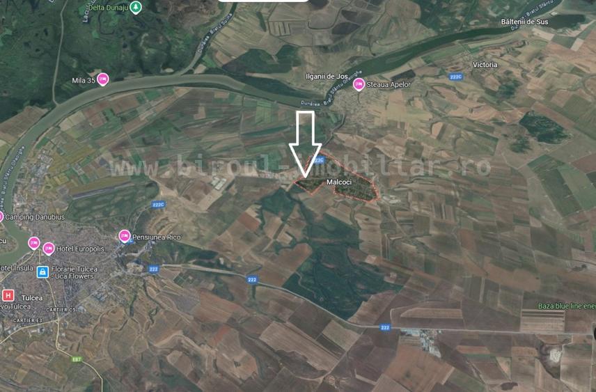Teren Intravilan la Sosea - 17.000mp - Tulcea cu PUZ si utilitati Comision 0%