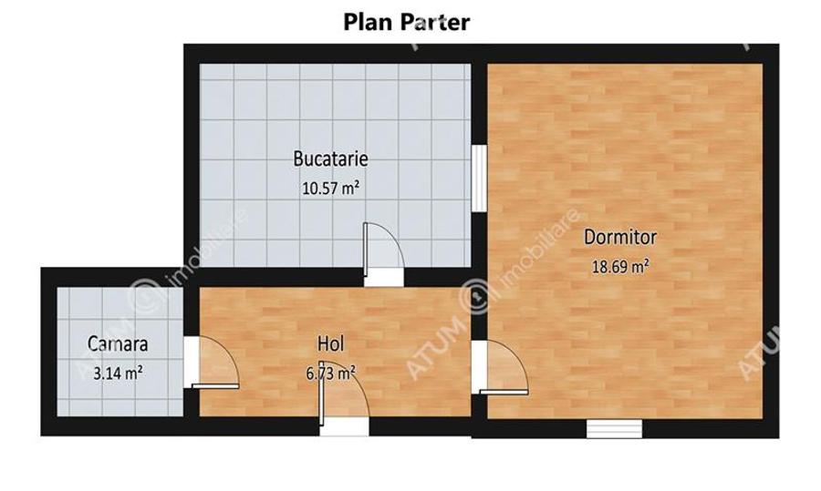 Casa cu 3 camere si teren 310 mp zona Trei Stejari din Sibiu