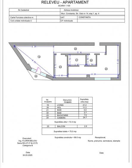 Direct Dezvoltator - Apartament 2 camere, 2 bai 73mp Tomis Plus Constanta
