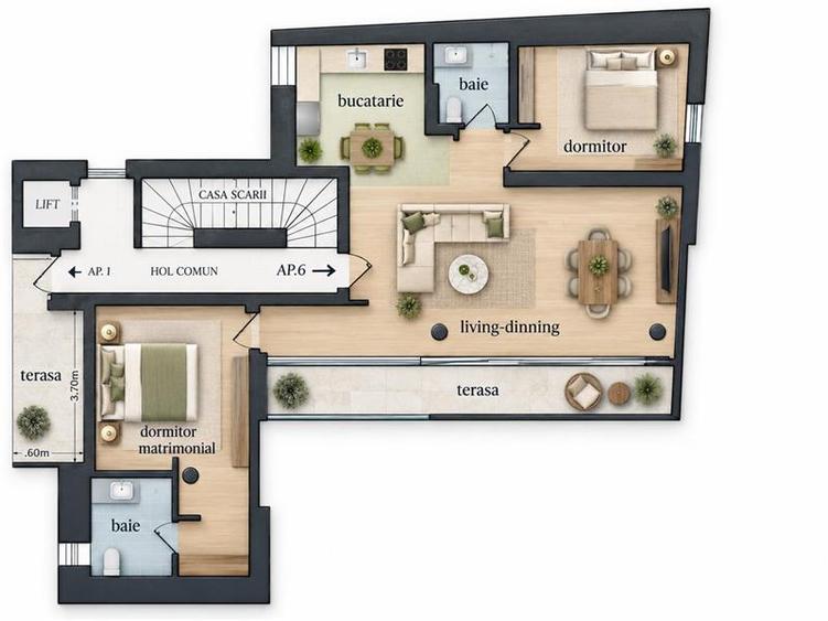 Eleganta Urbana intr-un Apartament de Exceptie