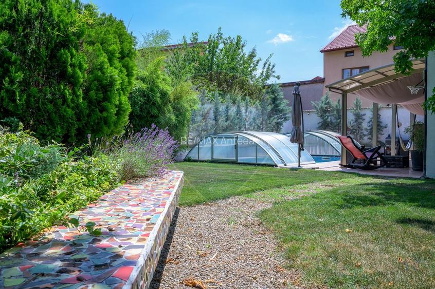 Vilă de arhitectură cu piscină, garaje și teren de 800 mp - 17