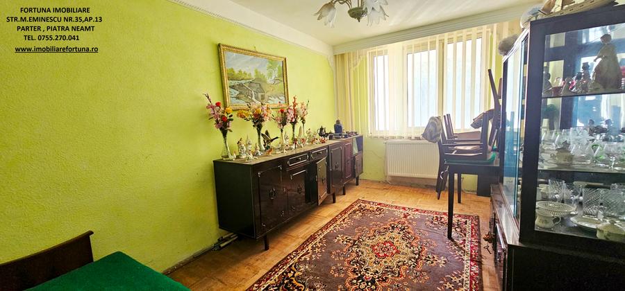 Apartament 3 camere, parter, Precista- zona Scoala nr.10