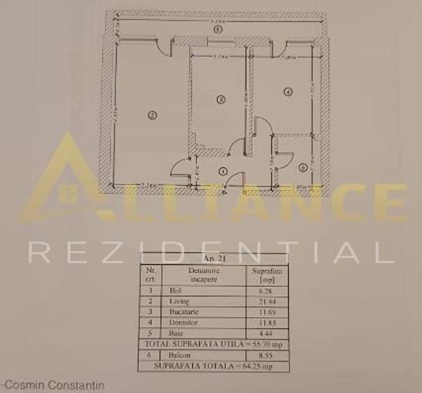Apartament modern 2 camere | Decomandat, Etaj intermediar  | 122.000 Euro