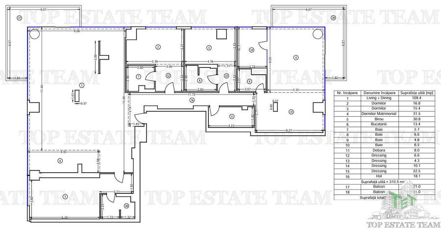 Apartament 5 camere | Up-Site Floreasca | Vedere Herastrau | Finisaje Premium
