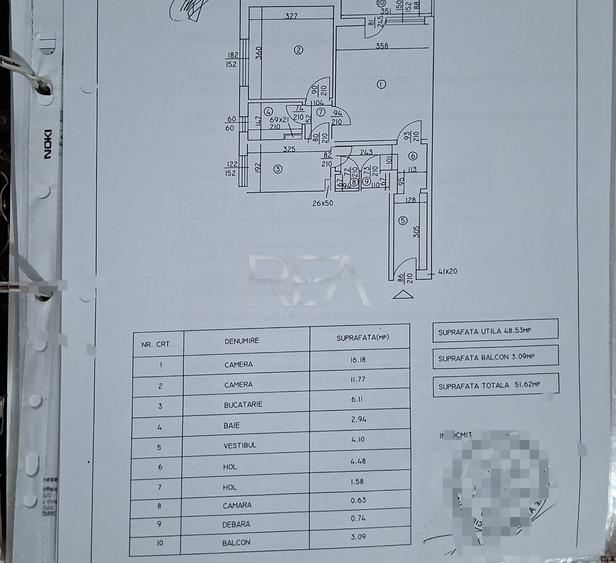 2 camere, et 2/10, 52mp-Parc Drumul Taberei