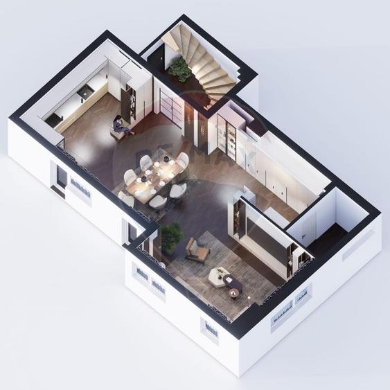Apartament semifinisat, de Lux, zona semicentrală, 248mp SC, 154mp SU