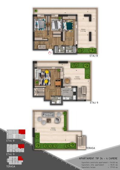 Apartament 4 Camere Tip Penthouse Iuliu Maniu 5 Minute Metrou Pacii Direct Dezv