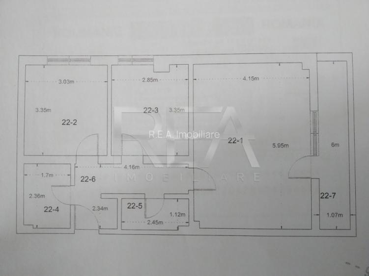 3 camere Titan decomandat, centrală, et. 3, an 2019, 63 mp - 12