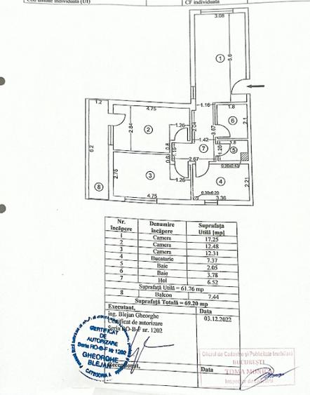 Apartament 3 camere cu parcare in Berceni/ 3-Room Apartment with parking-Berceni - 20