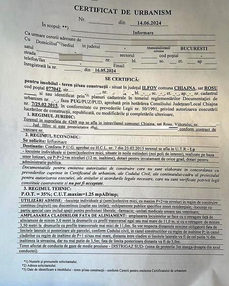 Oportunitate imobiliara P+2+M, teren intravilan, 4263 mp, Chiajna-Rosu - 3