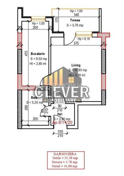 Garsonieră 41mp | Bucătărie Închisă | Comision 0% Dezvoltator - 1