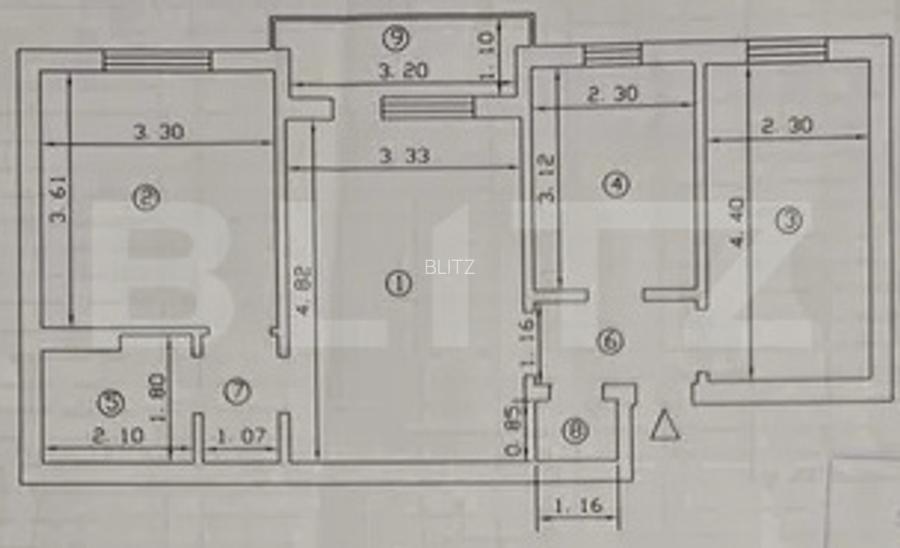 Apartament 3 camere, 54 mp, zona Tatarasi - 12
