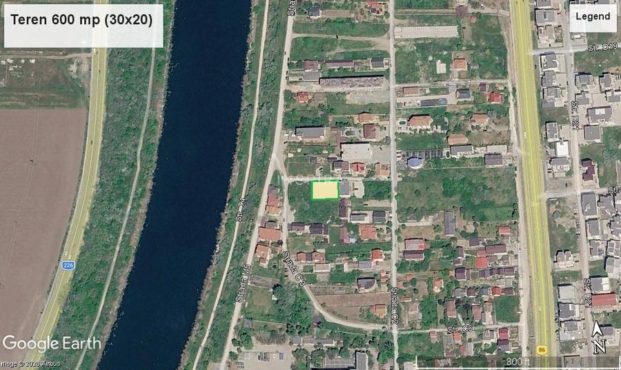 Teren 660 mp, dechiere 30 m, in Mamaia Sat, la 500 m de plaja - 3