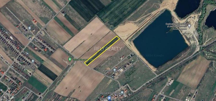 Teren intravilan Domnesti / Plopului / 9.094 mp / dubla deschidere / comision 0% - 2