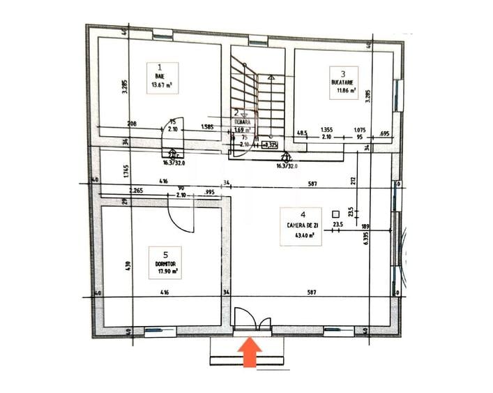 Casa individuala cu 5 camere, 159mp utili+garaj, 845mp teren, Daia - 2