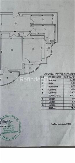 Apartament 2 camere lux | decomandat | mobilat si utilat | vedere fata | Bd. Uni - 9