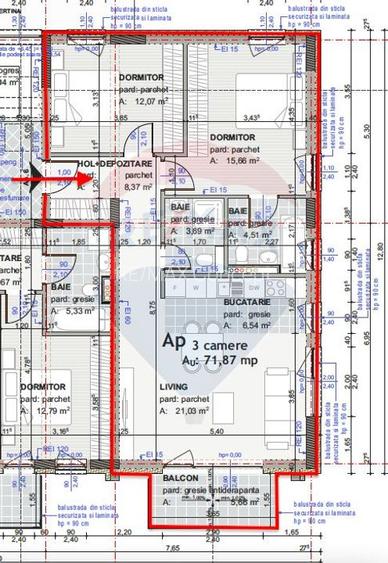Apartament cu 3 camere de vânzare zonă semicentrală - Mărăști - 8