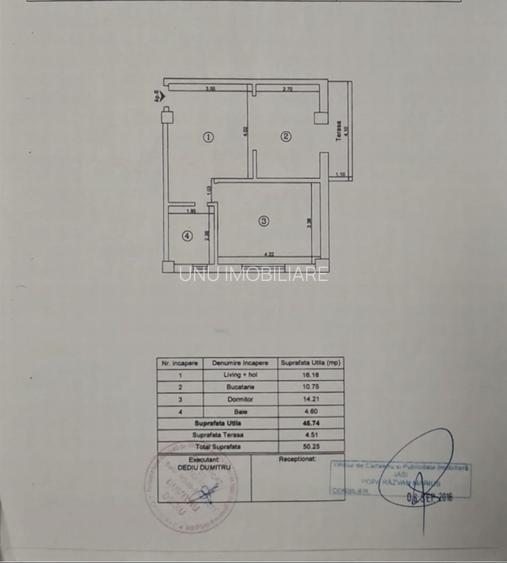 2 camere- Valea Lupului- Liber- Mobilat- 50 mp - 83500 euro - 2