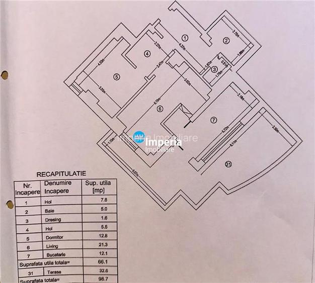 Penthouse 2 cam, decomandat, de vanzare zona Bld Chimiei - Rivers Towers - 10