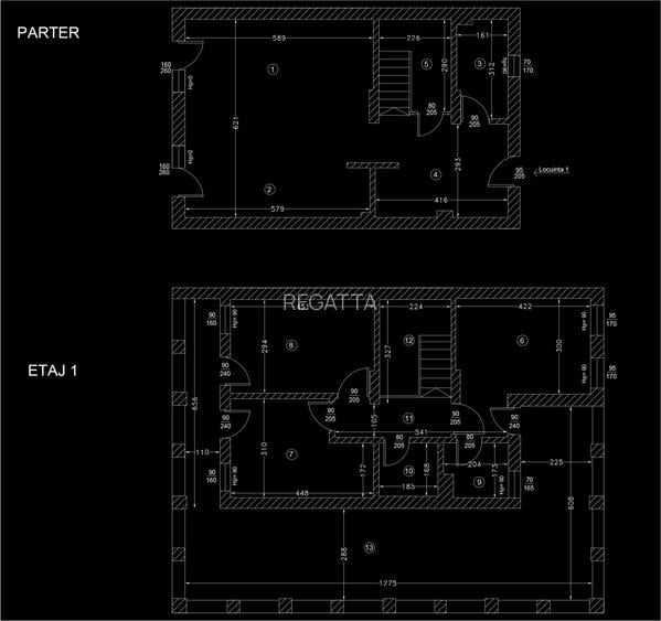 Vila- duplex, 4 camere zona linistita- Tunari - 1