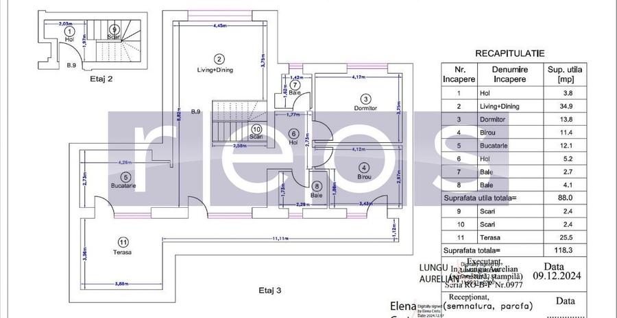 INCHIRIERE APARTAMENT 3 CAMERE | MOBILAT-UTILAT LUX | PARCARE | PIPERA - 58