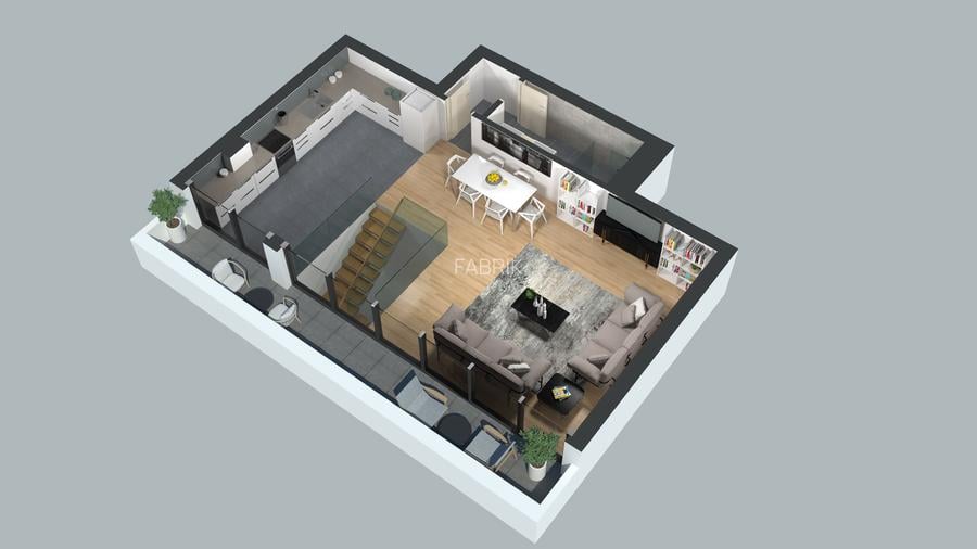 Penthouse 3 camere, cu finisaje premium, disponibilitate imediata - Comision 0 - 16