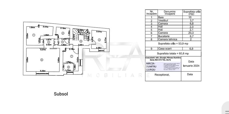 Casa de birouri de inchiriat 11 camere - 28