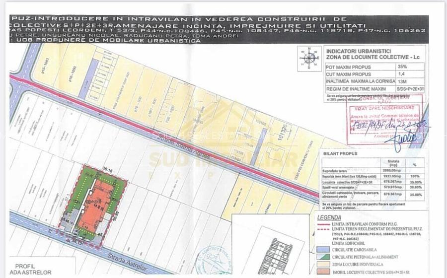 Vanzare teren cu A.C.- P+2+3 R- Locuinte colective - 2