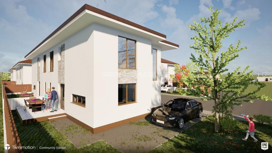 Duplex modern de vânzare în Florești – curte privată - 12