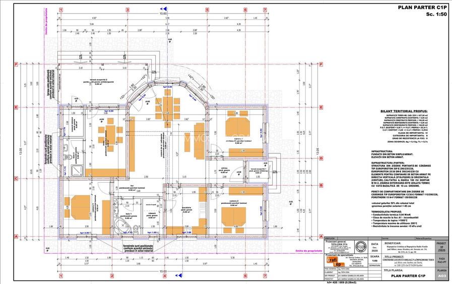Teren intravilan, fundatie proiect casa, gard si utilitati-Zona Cheriu - 13