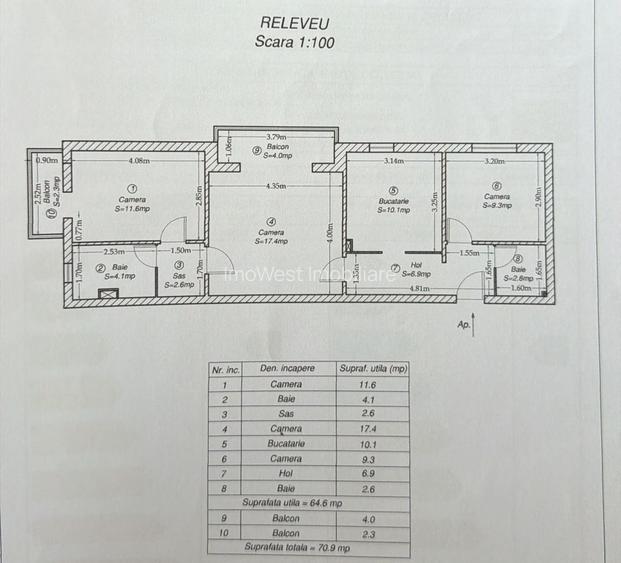 Calea Buziasului | 3 Camere | Etaj 1 | Centrala proprie | - 11