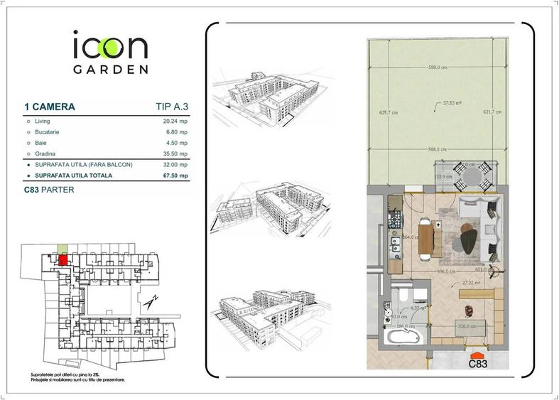 Garsonieră în ansamblul nou, zona Iancului. Gata de mutare. - 2