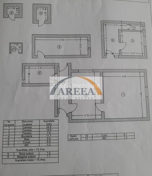 Ultracentral - zona Polona - 3 camere cu dependinte si GARAJ propriu - 28