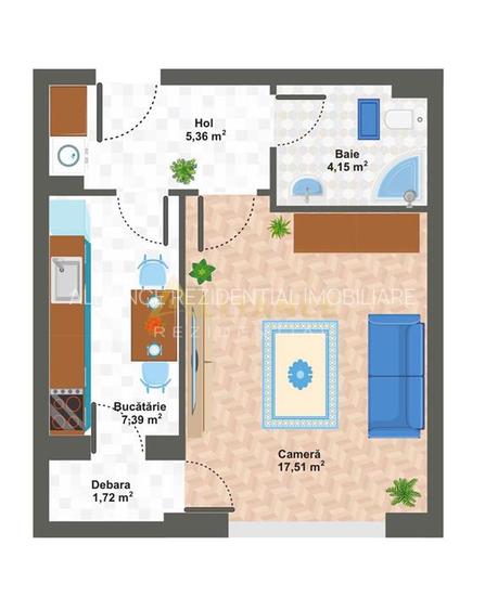 OCAZIE UNICA -> Garsoniera spatioasa ~ Zona Berceni - Aparatorii Patriei - 2