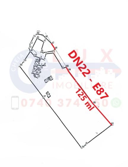 ID 7837 Investiție cu viziune - Teren cu deschidere la E87 - DN22 - 2
