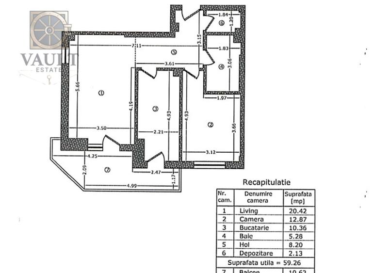 Apartament 2 camere -60 mp UTILI -  GranVia Lake View  - 7