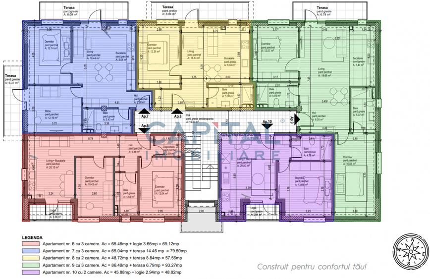 Apartament de vanzare, 3 camere, etaj 1, bloc nou, comision 0% - 3